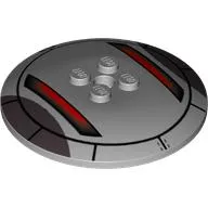 Dish 6 x 6 Inverted (Radar) with Hollow Studs and Sith Infiltrator Print