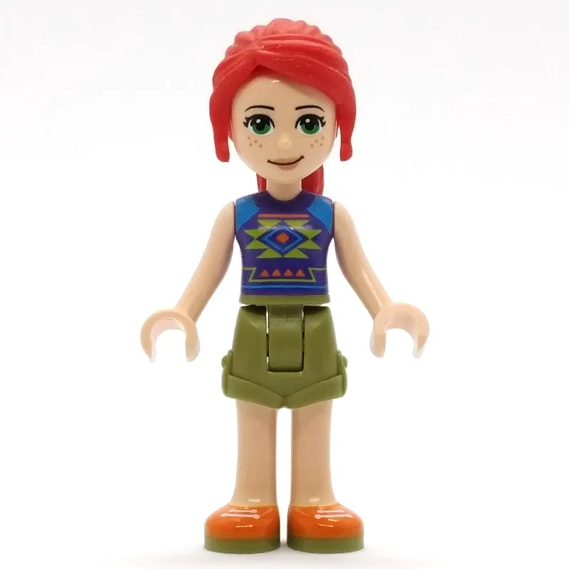 Mia - Dark Purple Top, Olive Green Skirt