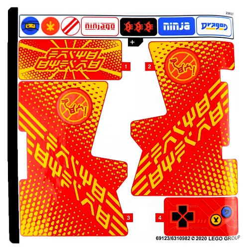 Sticker Sheet for Set 71714-1