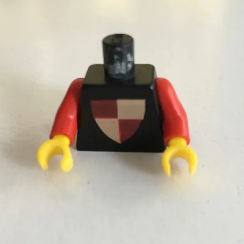 Torso Shield Quartered Red/Yellow Print, Red Arms, Yellow Hands