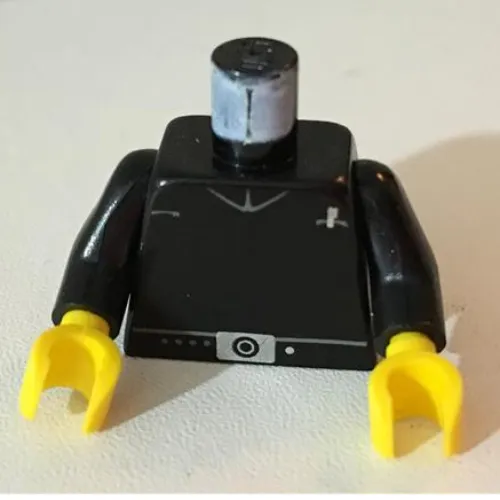 Torso Jacket Imperial Shuttle Pilot Print, Black Arms, Yellow Hands