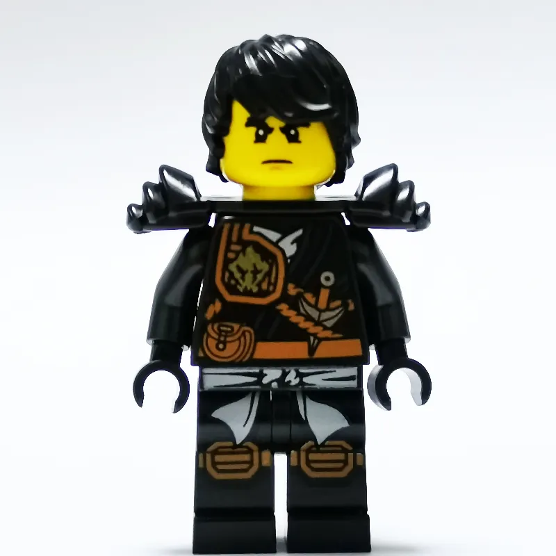 Cole with Black Hair and Shoulder Armor