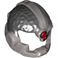 Hair and Helmet Cyborg, Red Eye and Red Dot Print