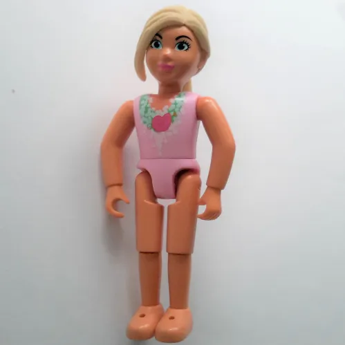 Belville Figure Fixed Elbows, Child, Female, Light Yellow Hair, Pink Swimsuit with Seashell Print