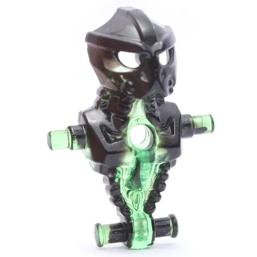 Torso/Head Martian with Chest Hole, Alien Commander with Marbled Trans Green Pattern