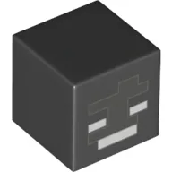 Minifig Head Special, Cube with Wither Face Print