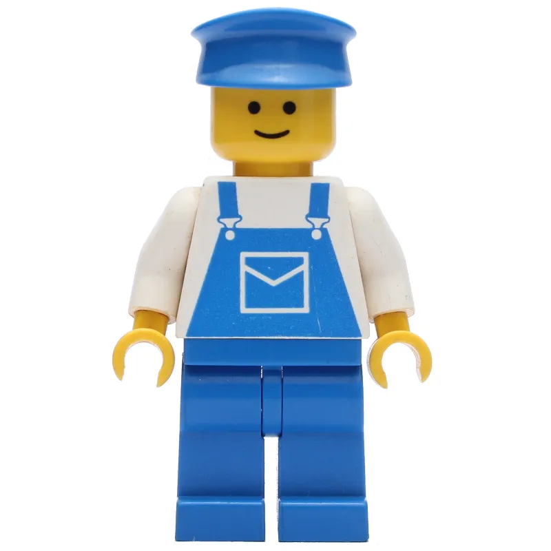 White Torso, Blue Overall, Blue Cap