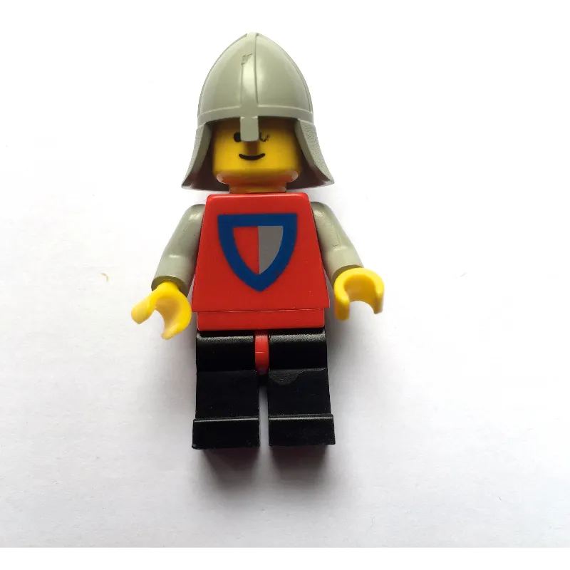 Knight (Halved Shield) - Black Legs, Neck-Protector