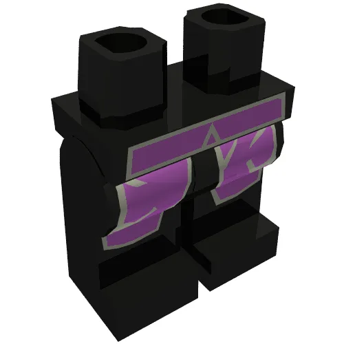 Hips and Black Legs with Purple Coattails, Gray Outline Print (Severus Snape)