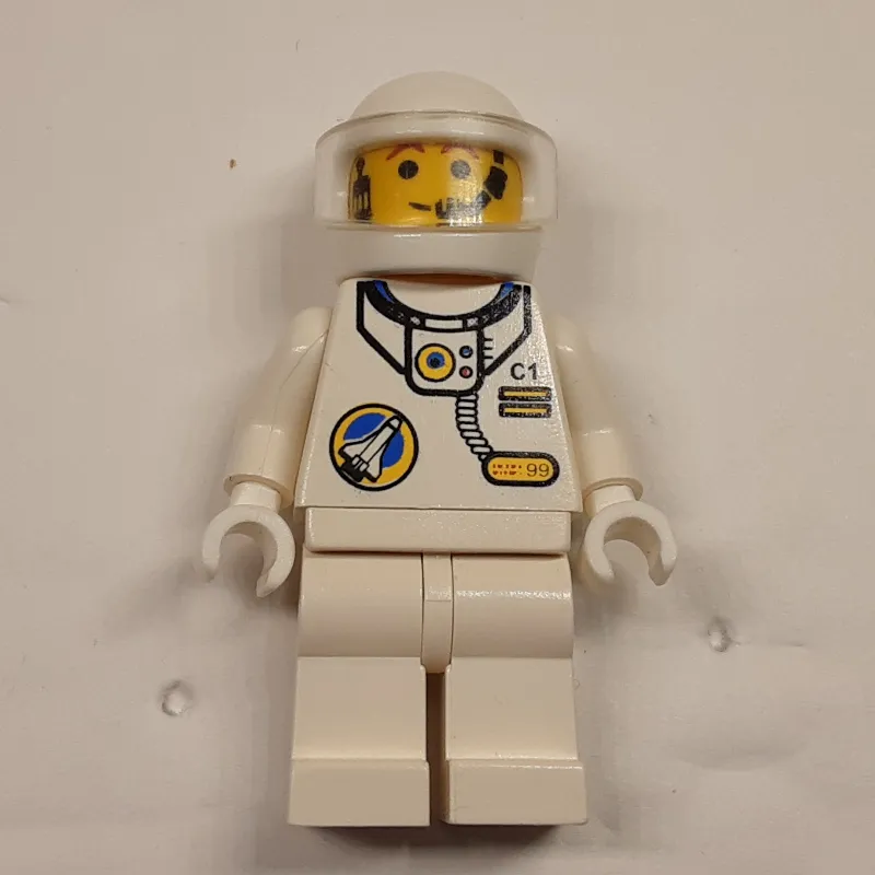 Astronaut - White Torso and Legs, Tans-Black Visor, Male