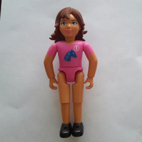 Belville Figure Fixed Elbows, Child, Female, Brown Hair and Pink Shirt