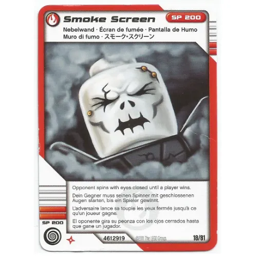 Trading Card, Ninjago Deck #1: 18 - Smoke Screen - International Version