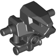 Torso/Head Mechanical, Exo-Force Robot with Marbled Pearl Gold Pattern