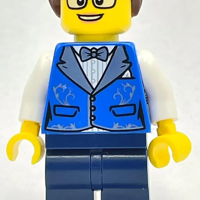 Drummer - Blue Torso, Dark Blue Legs, Reddish Brown Hair