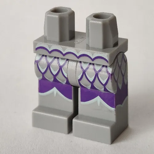 Hips and Light Bluish Gray Legs with Dark Purple Scales print