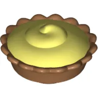 Food Pie with Light Yellow Cream Filling Pattern