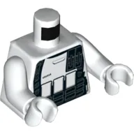 Torso Armor, Stormtrooper Print, White Arms and Hands