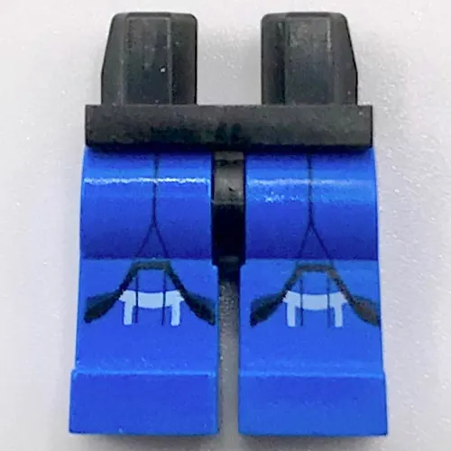 Hips and Blue Legs with Armor with Black and White Knee Markings Print (Senate Commando Captain)