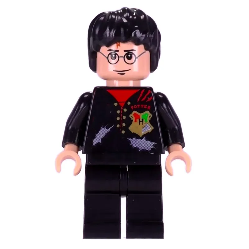 Harry Potter, Tournament Uniform Tattered Black Jacket with Hogwarts Crest