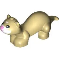 Animal, Ferret with /White Face, Bright Pink Nose print