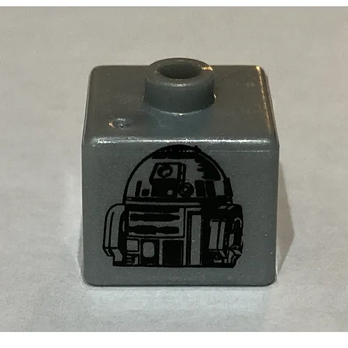 Pen Bead, Square with R2-D2 Print