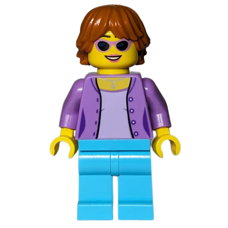 Medium Lavender Torso, Medium Azure Legs, Dark Orange Hair