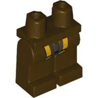 Hips and Dark Brown Legs with Silver Panel with Yellow Straps Print (Unkar Plutt)