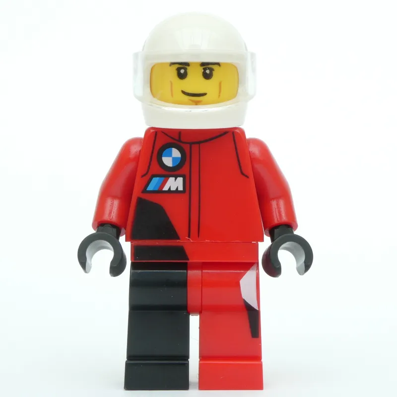 Race Driver - Red Racing Suit, White Helmet