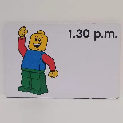Activity Card, Time-Teaching 12-Hour Clock 1.30 p.m.