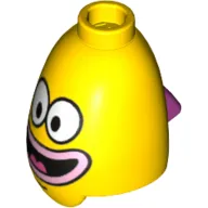 Minifig Head Special, Conical, Fish with Smile Print (Spongebob Ice Cream Vendor)