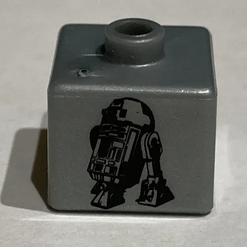 Pen Bead, Square with R2-D2 Print