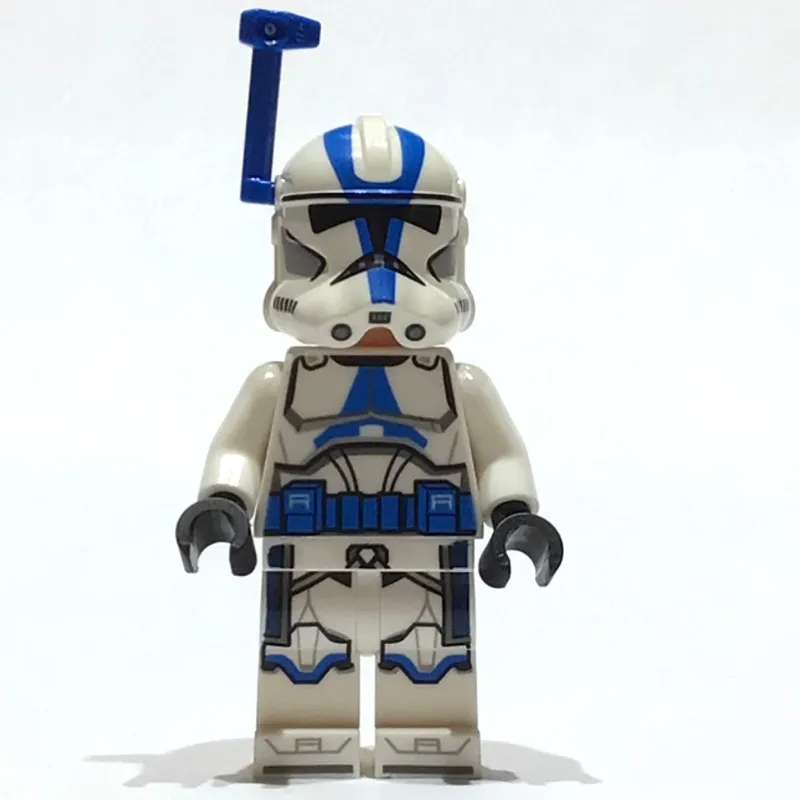 Clone Officer, 501st Legion, White Arms, Blue Rangefinder