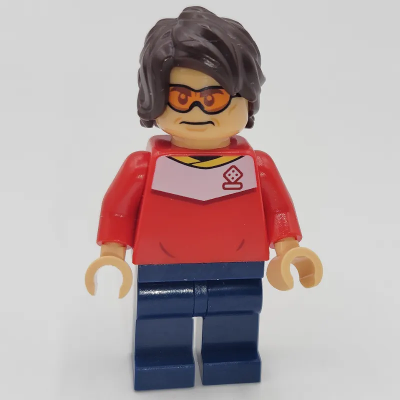 Soccer Fan, Red Soccer Jersey, Orange Glasses