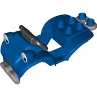 Duplo Quad Bike Top 4 x 8 x 2 - Black Handlebars and Eyes Print (Scrambler)