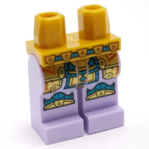 Hips and Lavender Legs with Gold Skirt, Dark Turquoise Decorations print