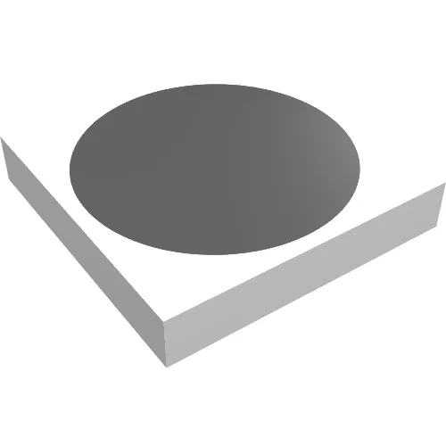 Tile 2 x 2 with Large Black Circle Print