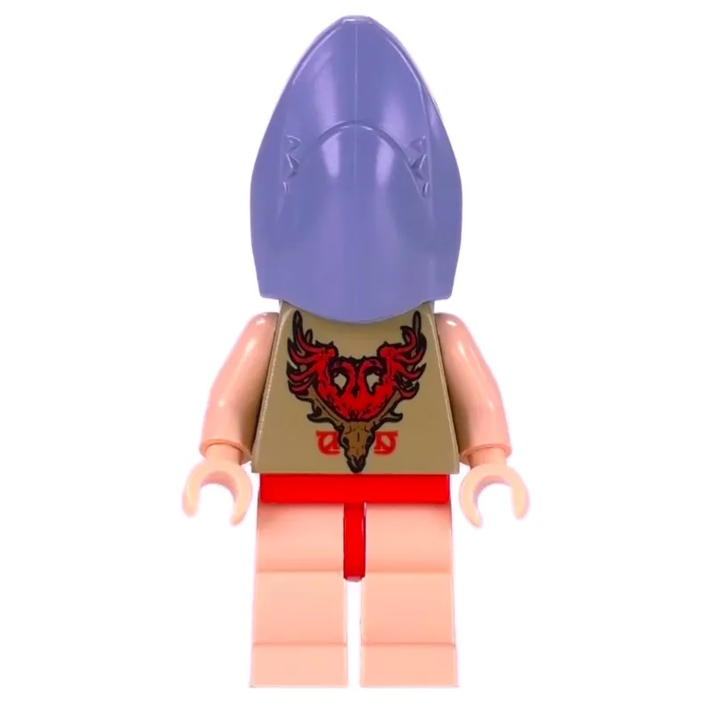 Viktor Krum, Shark Head, Light Nougat Legs