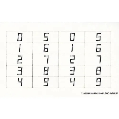 Punch-outs, Scoreboard Numbers