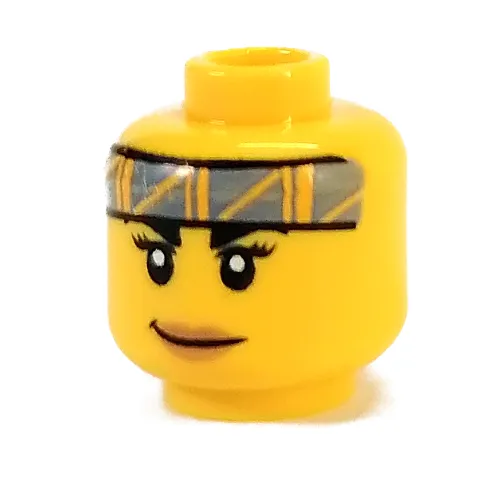 Minifig Head Jessica Sharpe / Knight, Headband, Smirk