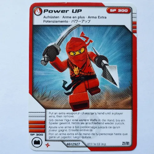 Trading Card, Ninjago Deck #1: 21 - Power Up - International Version