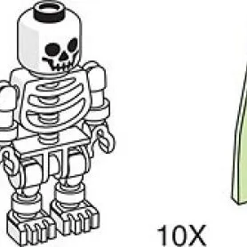 Skeleton and Ghost for Amusement Park Set