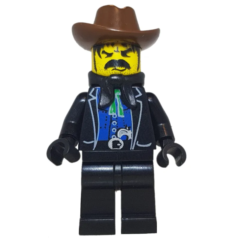 Bandit - Western, Black Jacket, Black Handkerchief, Brown Hat