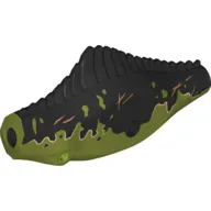 Animal Body Part, Dinosaur, Giganotosaurus Body with Black Markings, Scars print