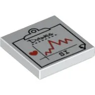Tile 2 x 2 with Medical Chart Print