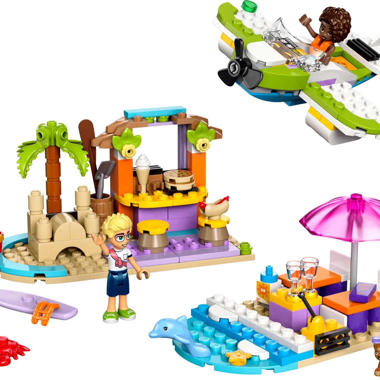 Creative Beach and Travel Suitcase