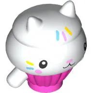 Creature, Cupcake Kitten with Dark Pink Body print (Cakey)