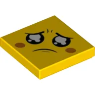Tile 2 x 2 with Sad Face print