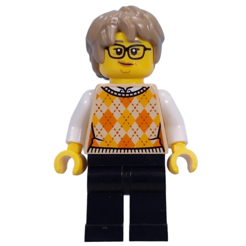 Visitor, Tan Torso, Black Legs, Dark Tan Hair