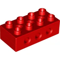 Duplo Technic Brick 2 x 4 with 3 Holes
