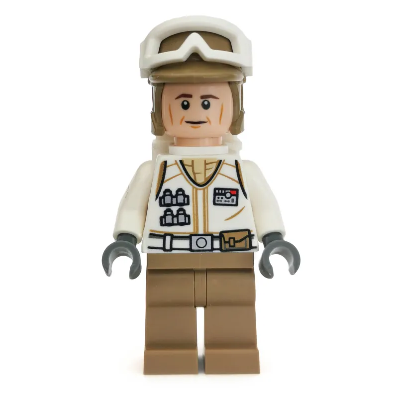 Rebel Trooper in Hoth Uniform, Dark Tan Hat, Cheek Lines
